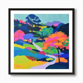 Abstract Park Collection Namsan Park Seoul South Korea 1 Art Print