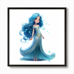 Blue Fairy Art Print