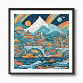 Turkish City Art Print