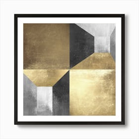 Golden geometry 7 Art Print