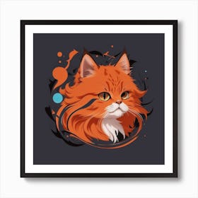 Orange Cat 4 Art Print