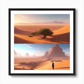 Desert Landscape 114 Art Print