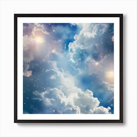 Sky And Clouds Background Art Print