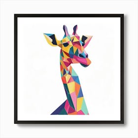 Geometric Giraffe Art Print