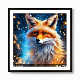 Night Fox 5 Art Print