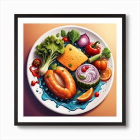 Food Illustration Art Print