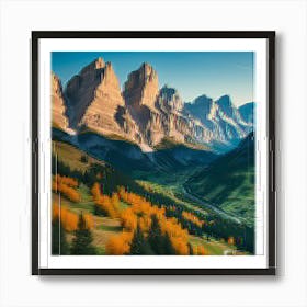 Dolomite Mountains Art Print