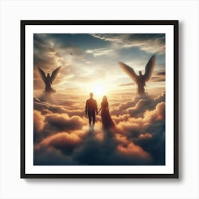 Angels In The Sky Art Print