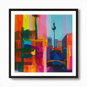 Abstract Travel Collection Berlin Germany 4 Art Print