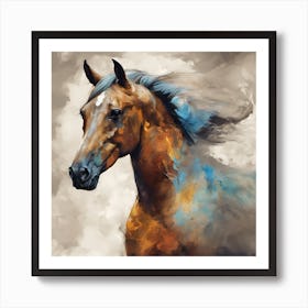 Horse Painting Art Print