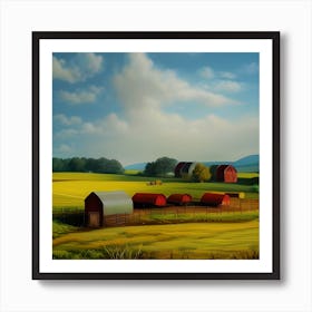 Beautiful Farmland Art Print