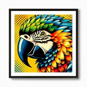 Pop Parrot 10 Art Print