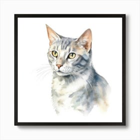 German Rex Cat Portrait Art Print