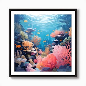 Coral Reef 1 Art Print