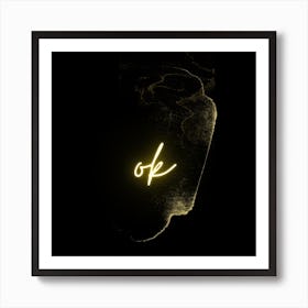 #unique #black & #gold #art #print #wallart #art Art Print