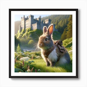 Rabbit In The Forest Art Print