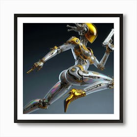 Robot Woman 4 Art Print