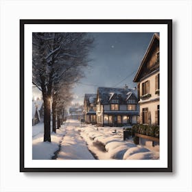 Winter Scene Art Print