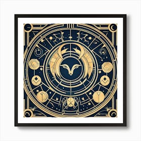 Zodiac Sign 2 Art Print