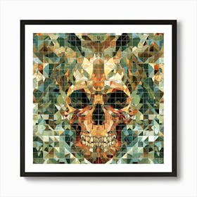 Mosaic Skull Art Print