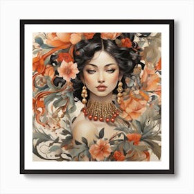 Chinese Woman 4 Art Print