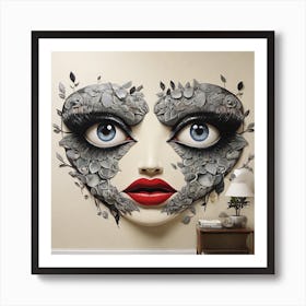 'Strange Face' Art Print