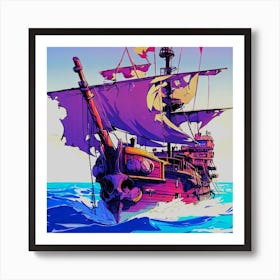 Sailing The High Seas Stylish Art Print