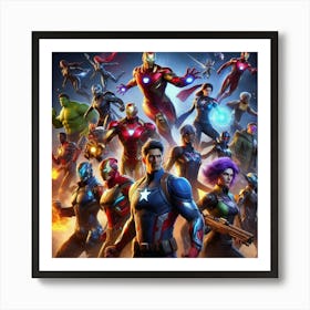 Avengers Infinity War 1 Art Print
