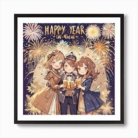 Happy New Year 4 Art Print