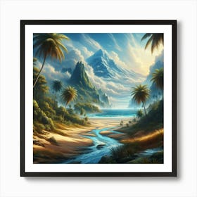 Landscape Painting 2 Art Print