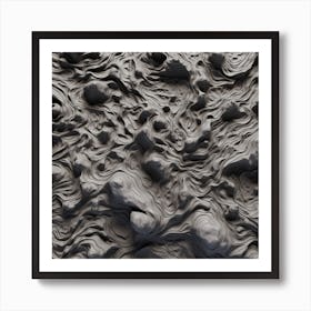 Abstract Wavy Texture Poster