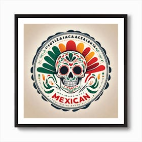 Mexican Skull 50 Art Print