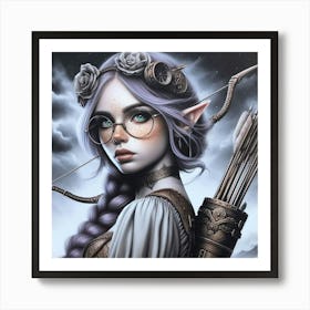 Steampunk Elf 1 Art Print