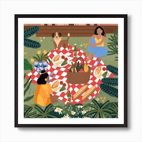 A Happy Place Square Art Print