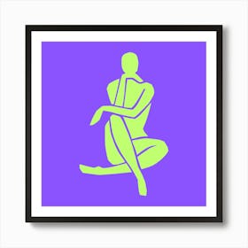 Woman In A Pose Art Print