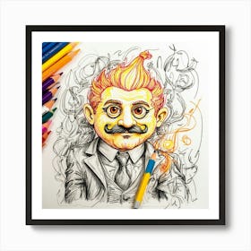 Man In Suit Art Print