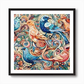 Beauty Of Birds Art Print