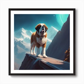 St Bernard 46 Art Print