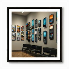 Default Create Unique Design Of Cellphone Store Wall Art 2 Art Print