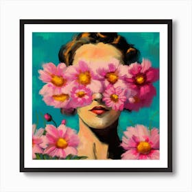 Floral Face Art Print
