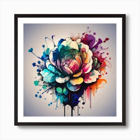 Watercolor Flower Art Print