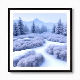 Winter Landscape 69 Art Print