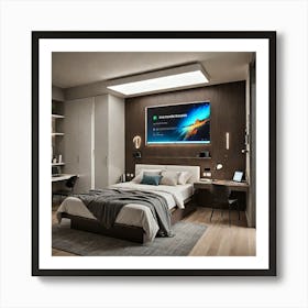 Modern Bedroom 1 Art Print