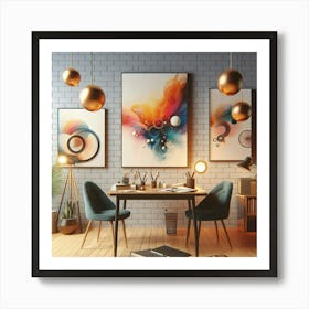 Abstract Painting For Stylish Interiors Art Print