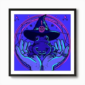 Frog Witch Art Print