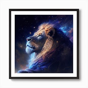 the lion Art Print