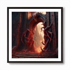 Dragons And Demons Art Print