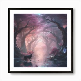 Fantasy Forest Art Print