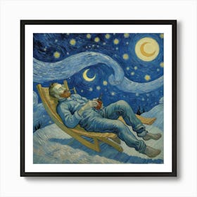 The Moon’s Whisper: A Quiet Repose" Art Print