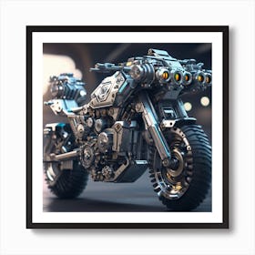 Futuristic Motorcycle 2 Art Print